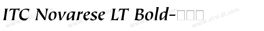 ITC Novarese LT Bold字体转换